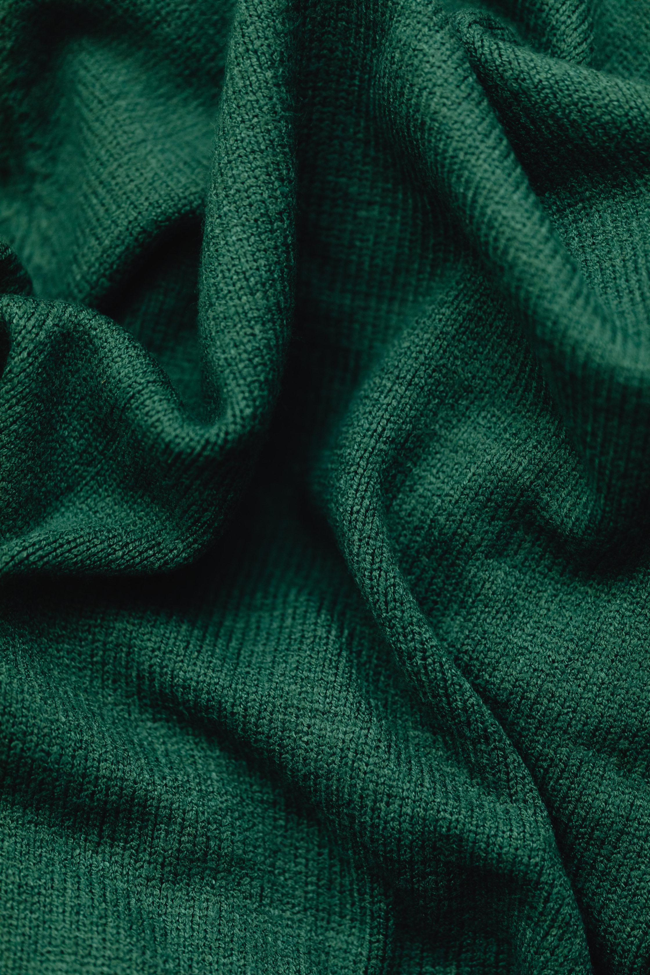 Green Textile in Close Up Image